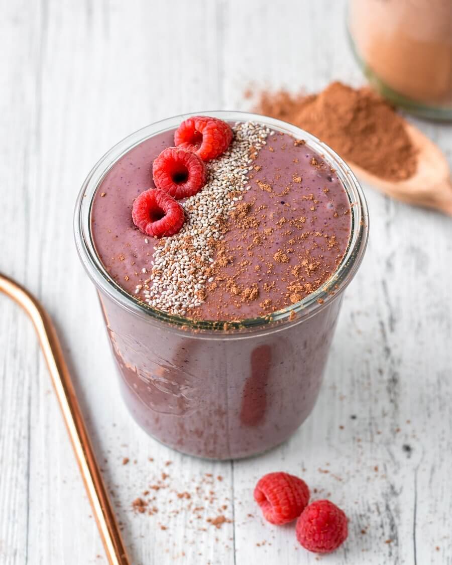 Choc Berry Breakfast Smoothie