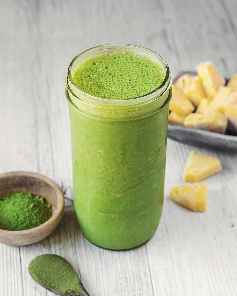 PINEAPPLE MATCHA GREEN SMOOTHIE | Tropeaka