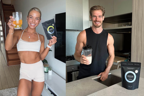 man and woman with Tropeaka Creatine