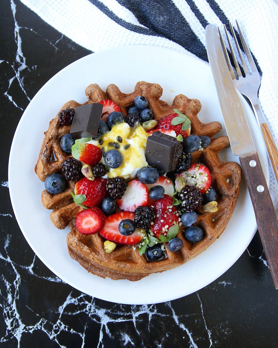 Choc Protein Waffles