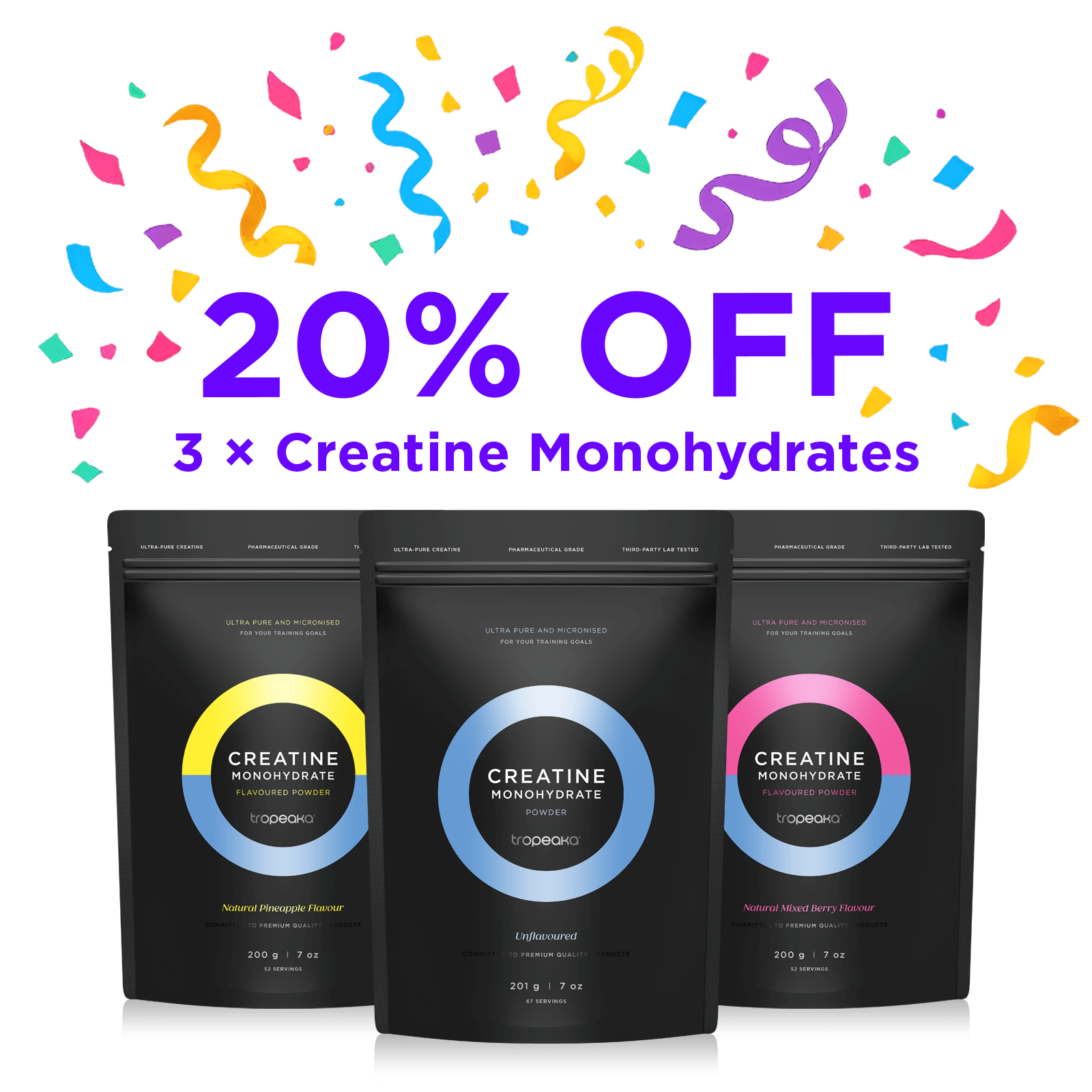 CREATINE MONOHYDRATE | BUNDLE & SAVE