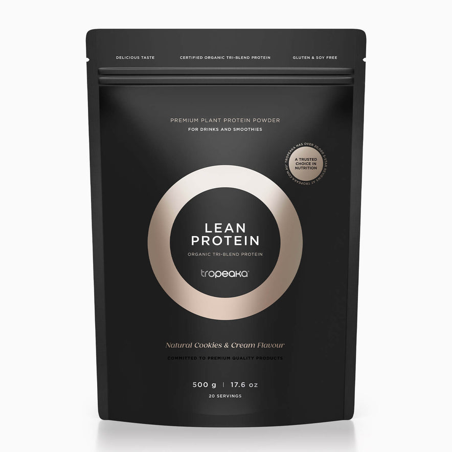 Lean Protein Powder Cookies & Cream | Organic Plant Protein | Tropeaka ...