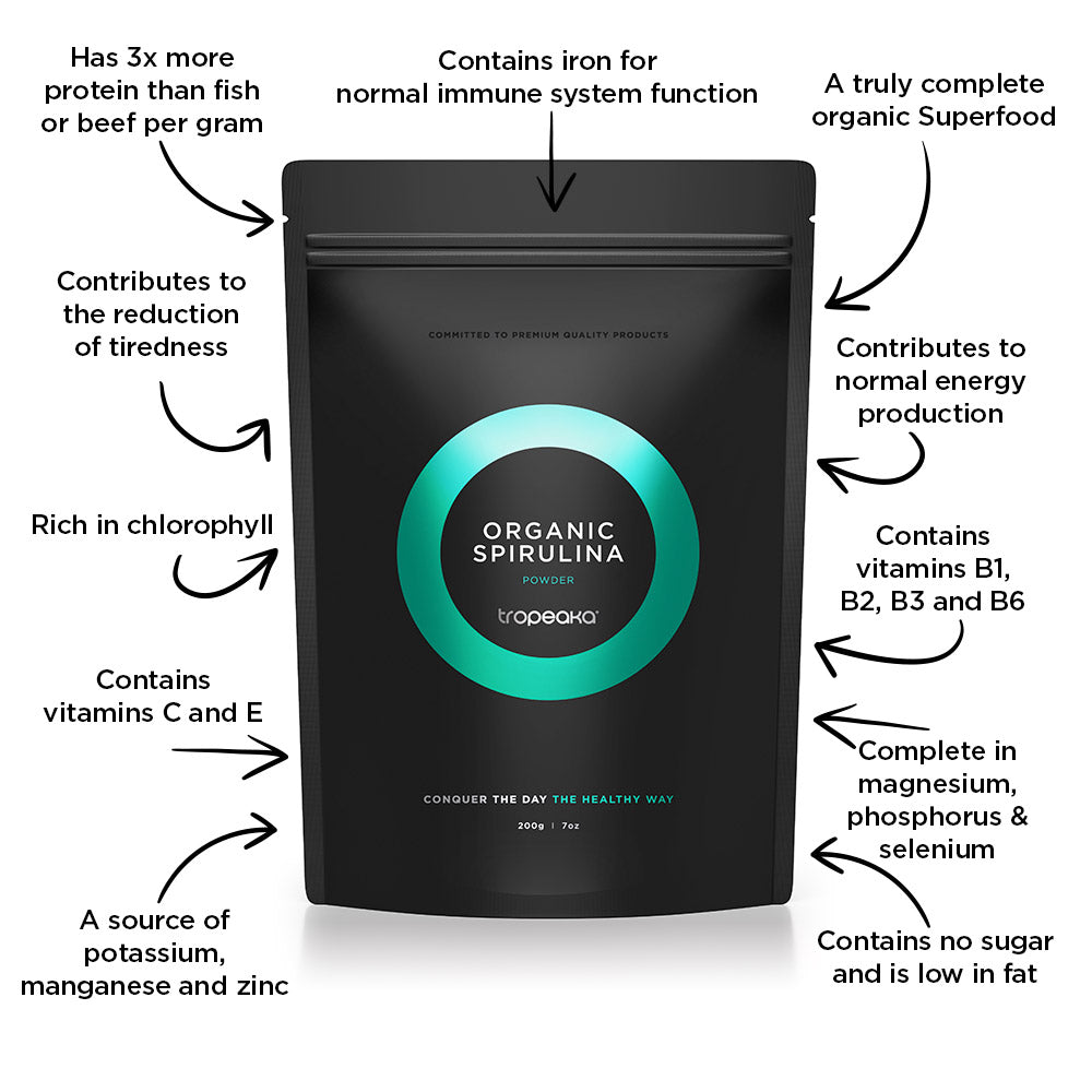 Organic Spirulina Powder | Certified Organic | Tropeaka