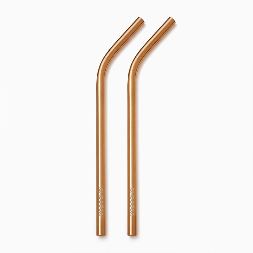 Tropeaka Rose Gold Straws For An Environmentally-Friendly Way To Enjoy Your Favorite Smoothies